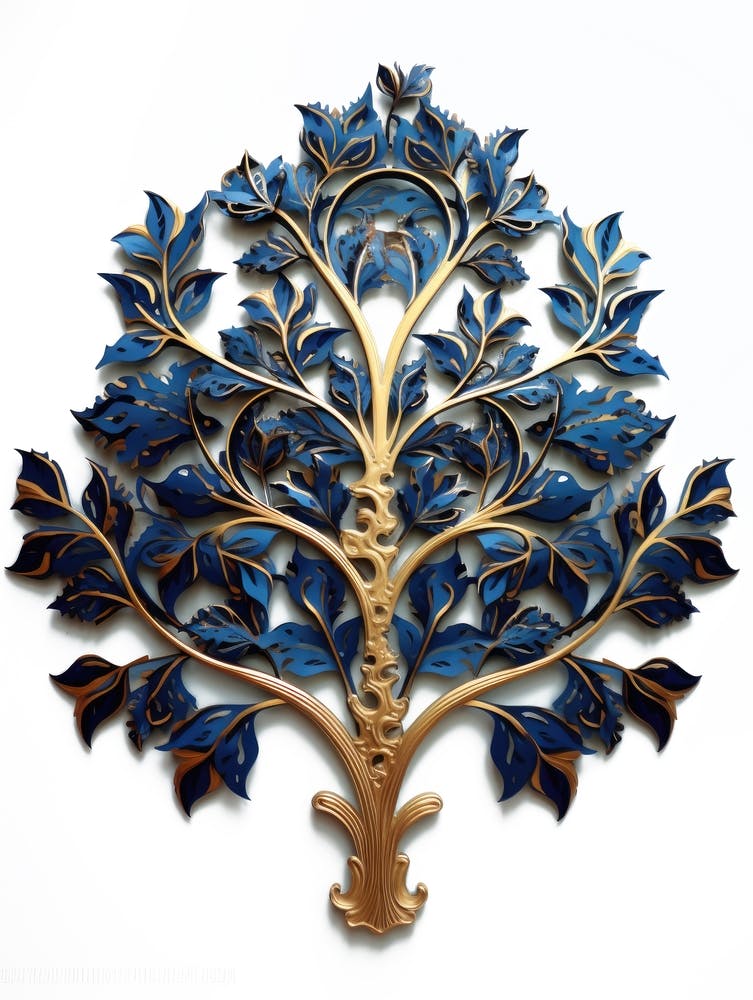 Blue And Gold Tree Of Life