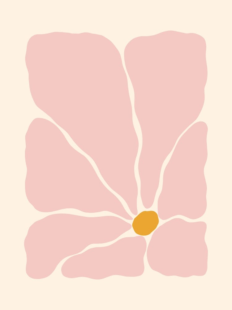 Abstract Flower 02 - Light Pink