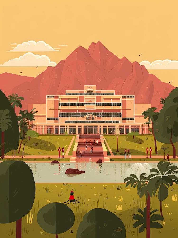 Pune India Travel Illustration 1