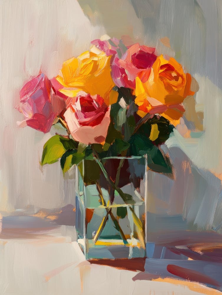 Roses Dans un Vase 12
