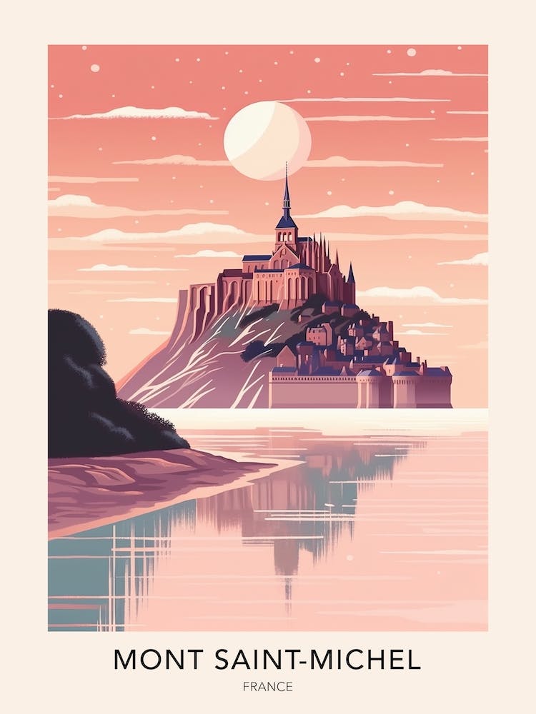 Mont Saint Michel France 2 Travel Poster
