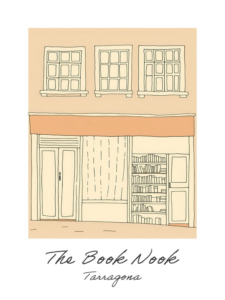 Tarragona The Book Nook Pastel Colours 3 Poster