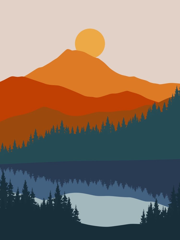 Sunset In The Mountains 7