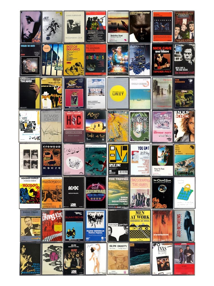 Australia Music Print - Retro Cassette Covers