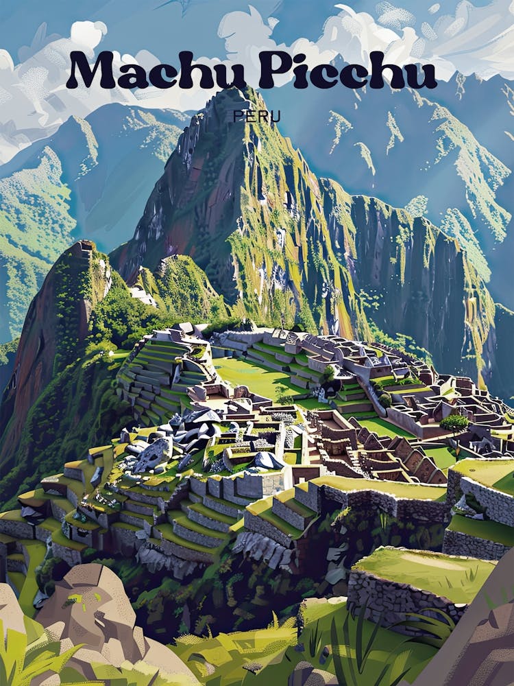 Machu Picchu Historische Reisekunst