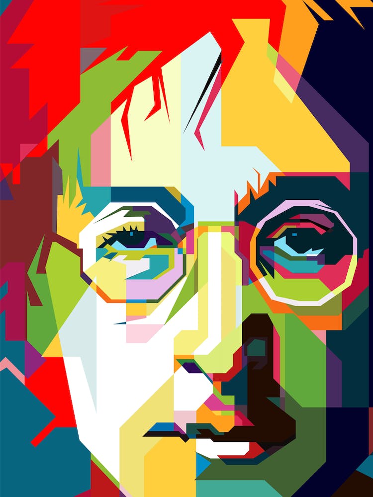 John Lennon Imagine Pop Art WPAP