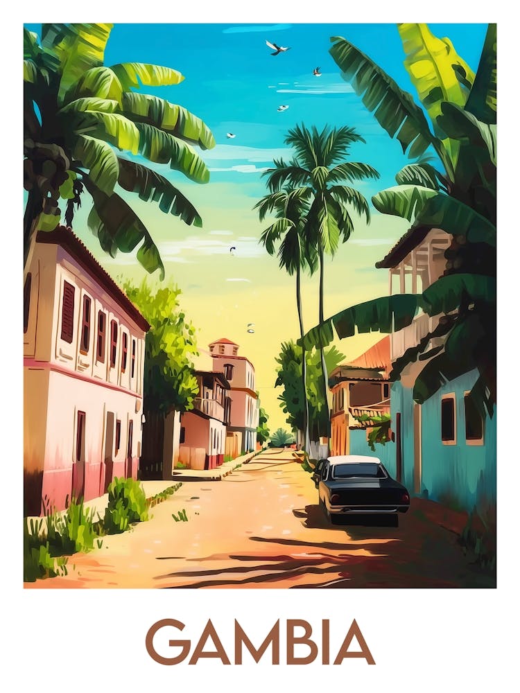 Affiche de voyage Gambia