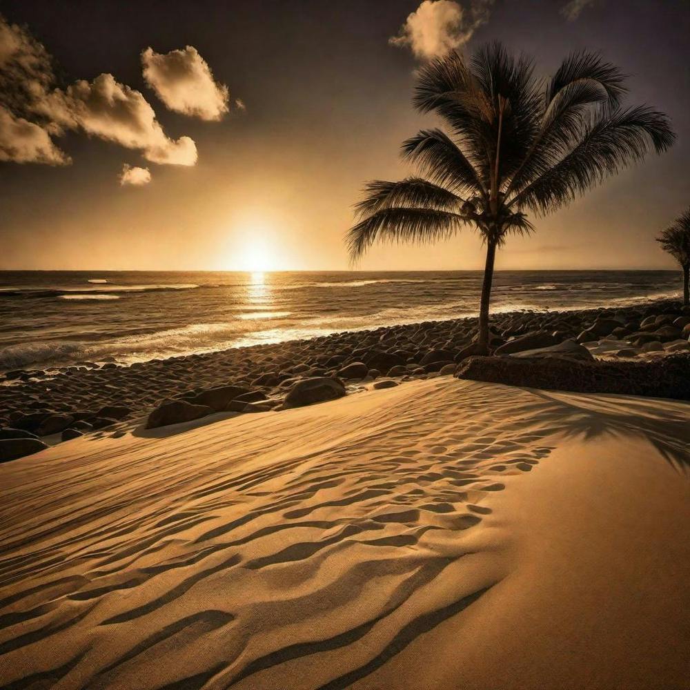 Sunset On The Beach 795