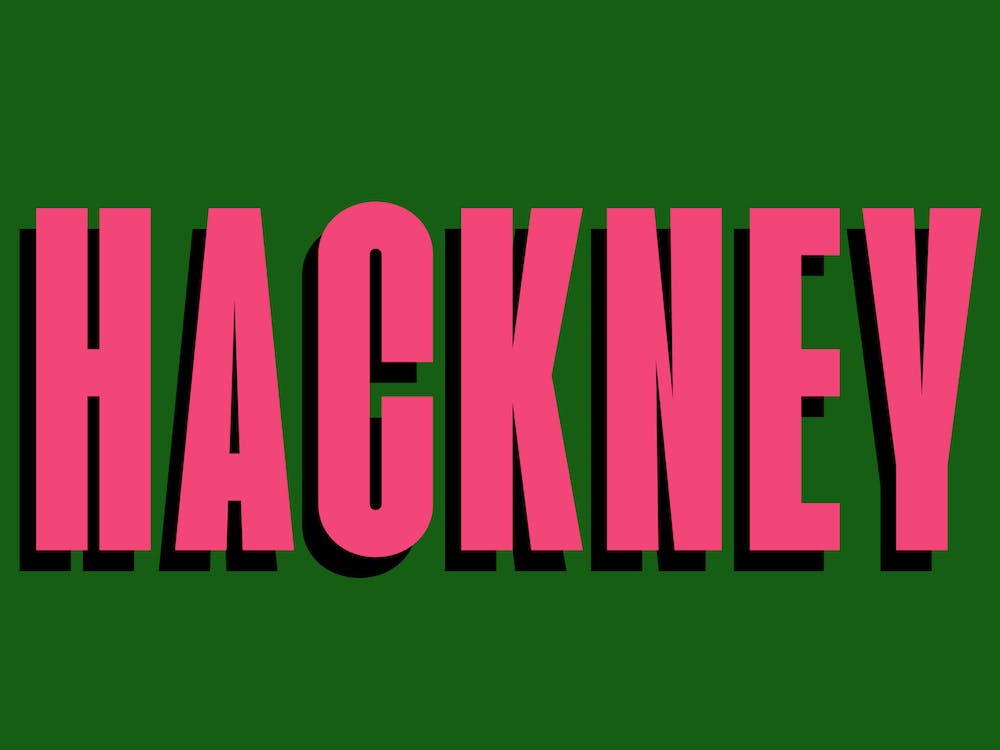 Hackney Typography Sign