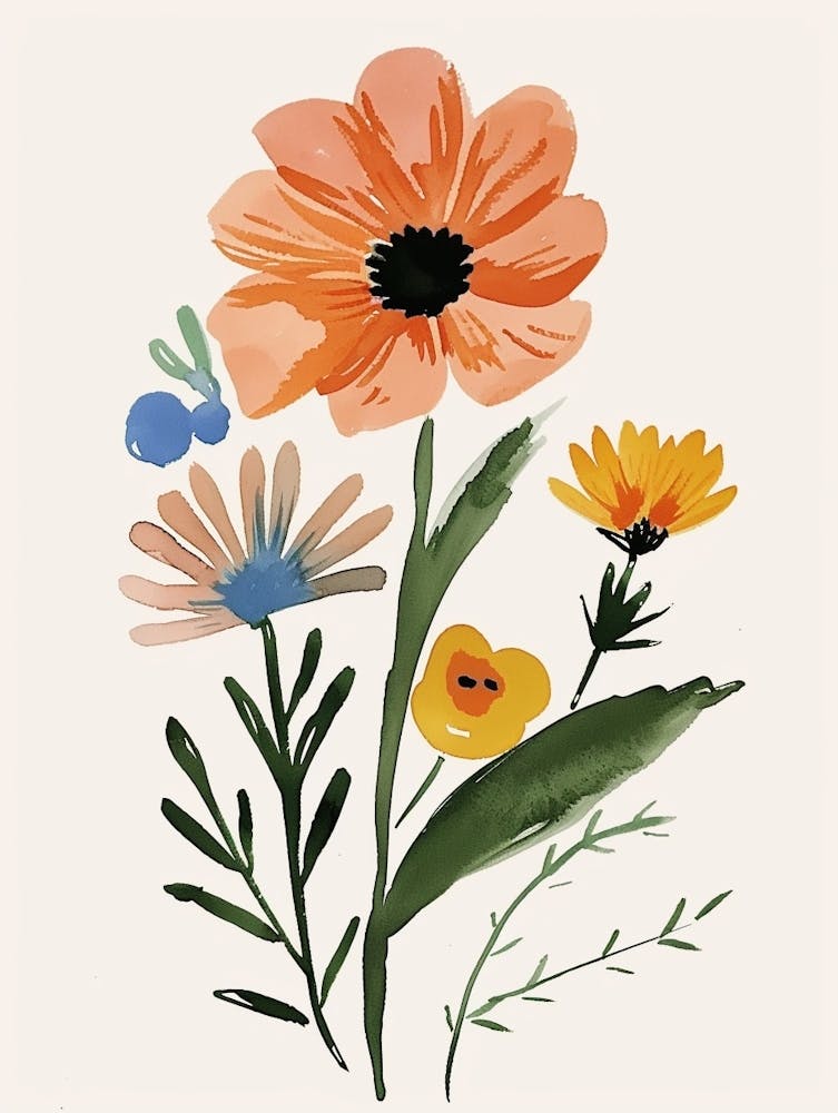 Painted Florals Everlasting Flower 2