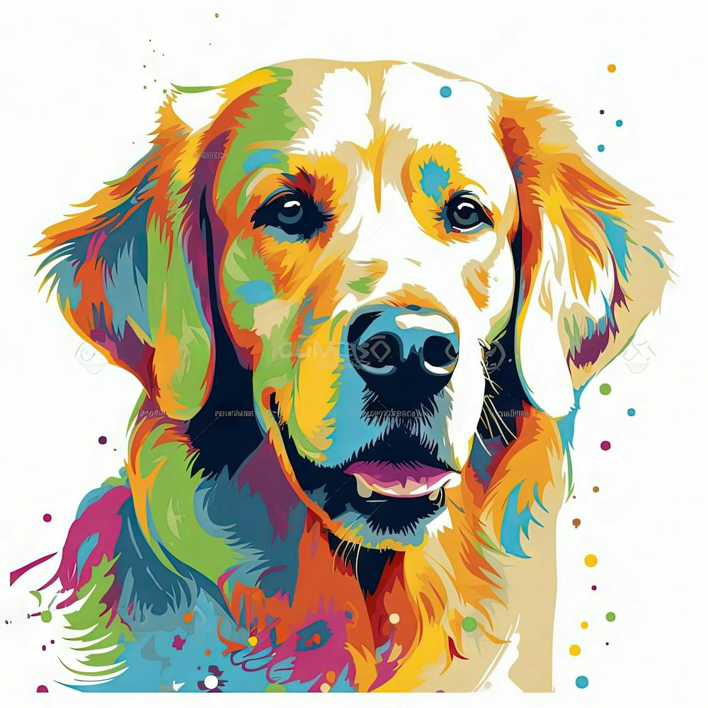 Golden Retriever Painting 1