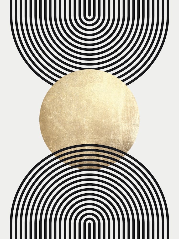 Circles lines and gold 10