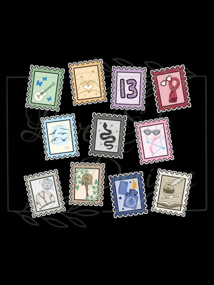 Postage Stamps taylor swift album titles