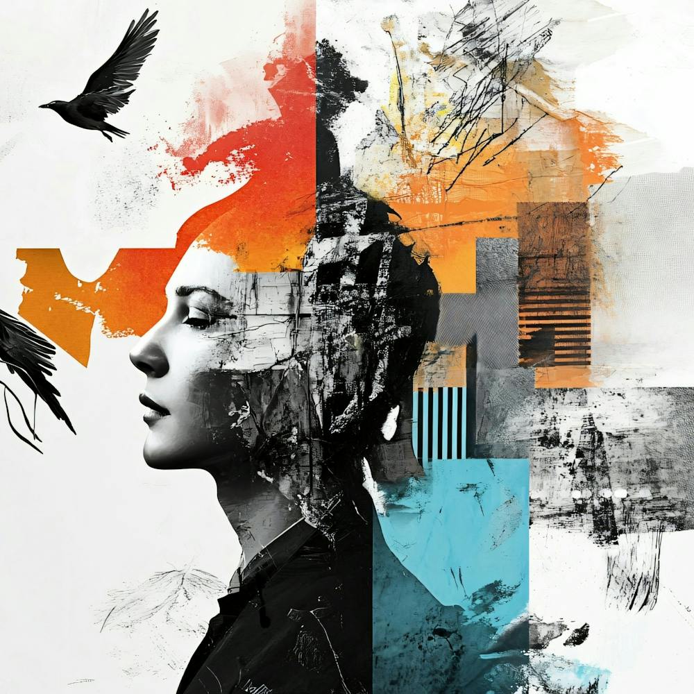 Portrait Of A Woman Collage 6