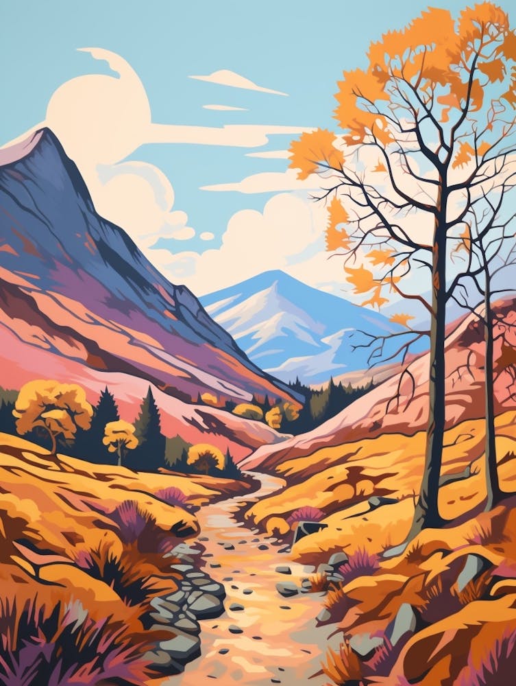 Glen Coe Scotland 1 Hike Illustration