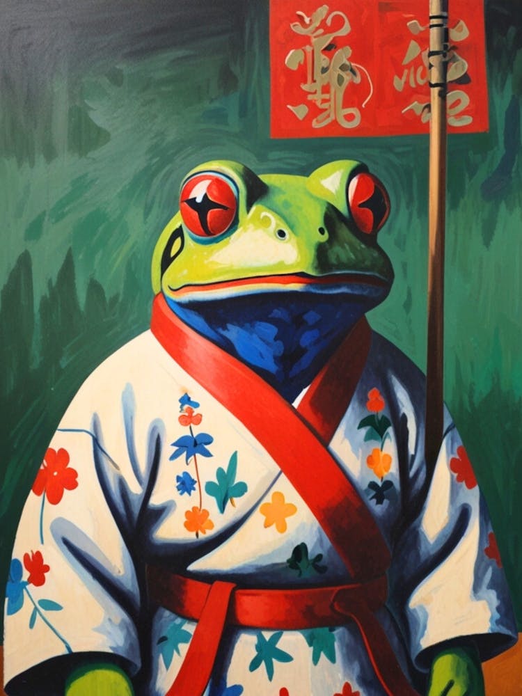 Frog In Kimono 1