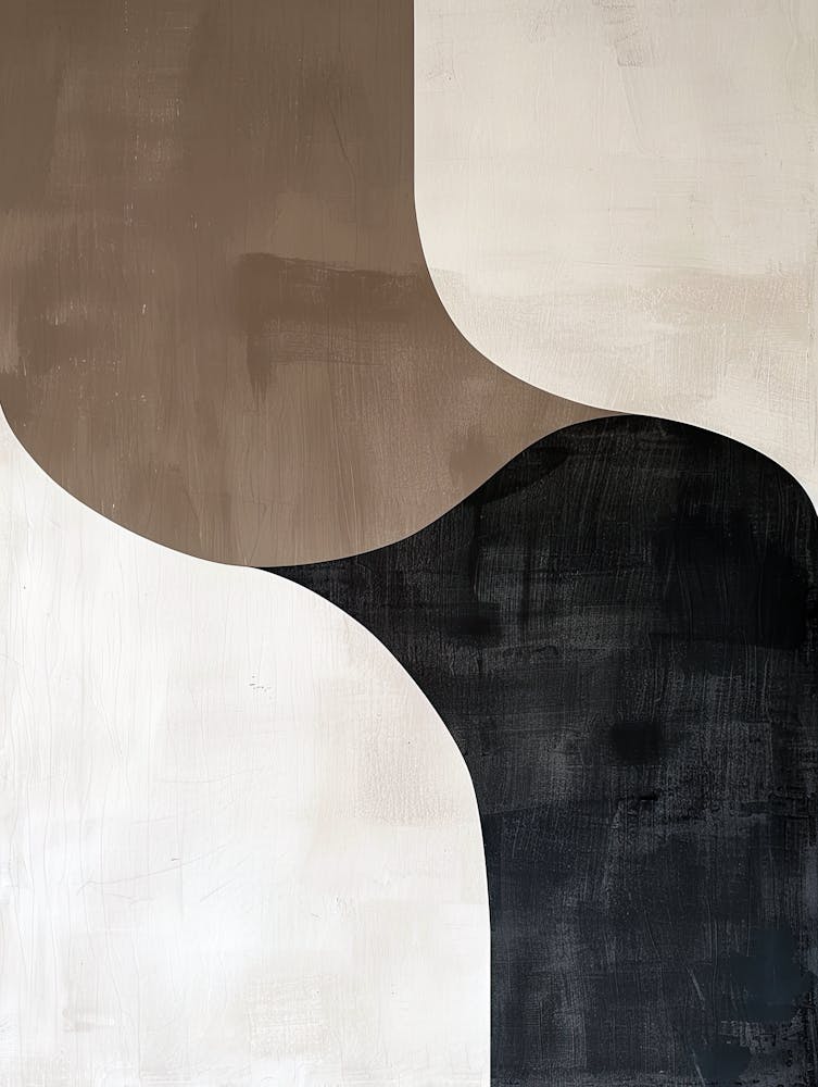 Silhouettes dans le sable Style minimaliste