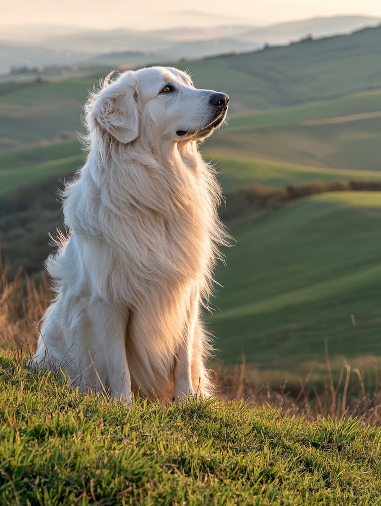 Golden Retriever. Generated AI.