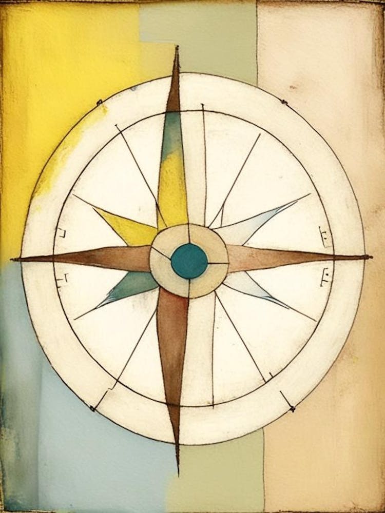 Compass 1, Symbol Abstract Painting