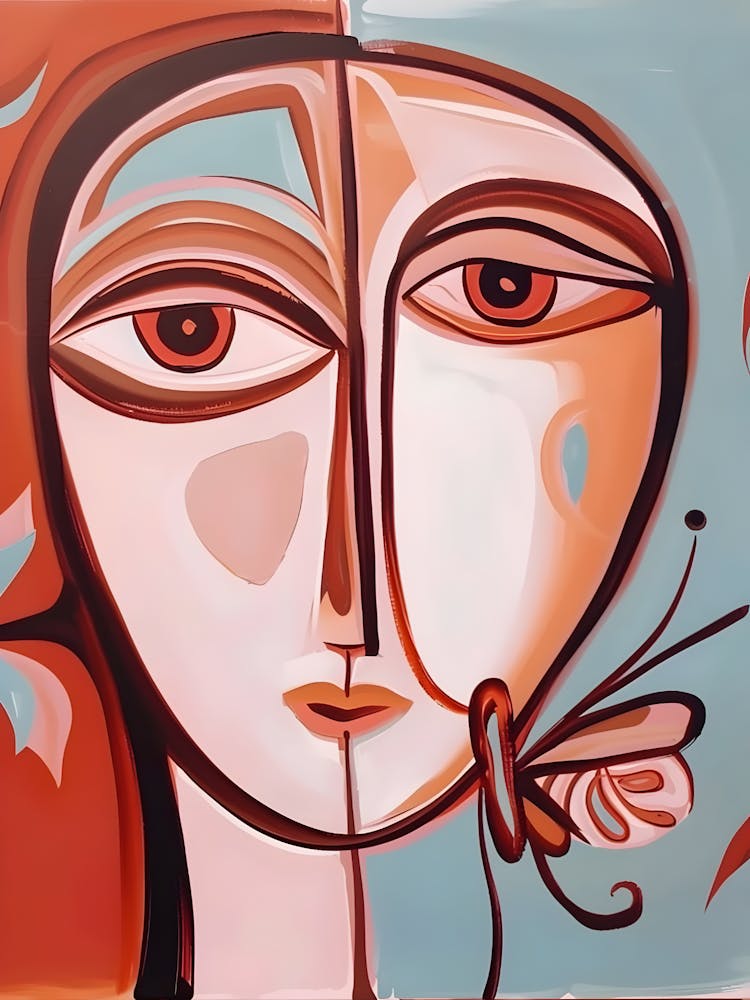 Woman With A Butterfly