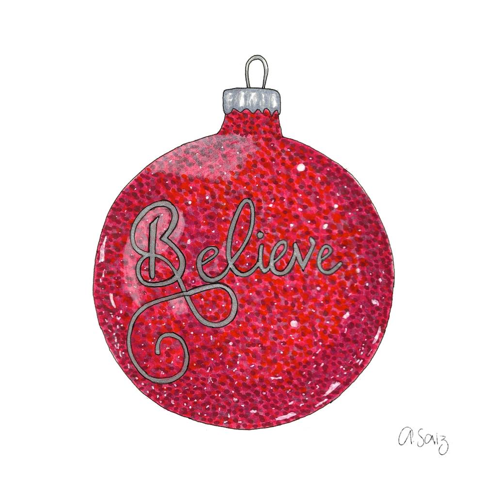 Believe Ornament.