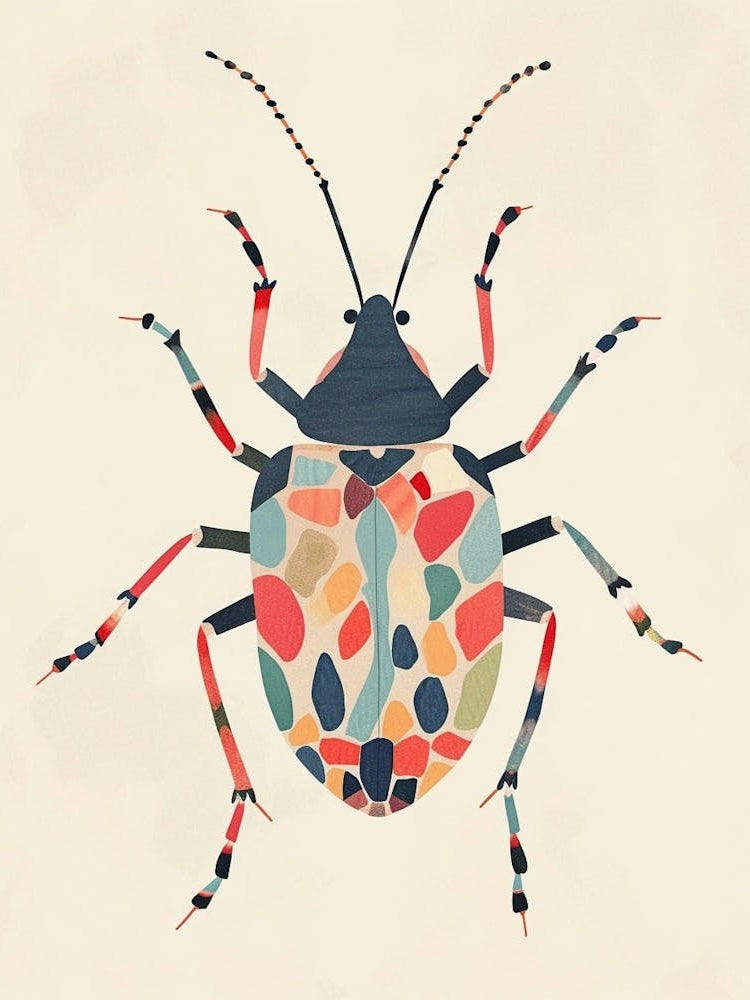 Colourful Insect Illustration Aphid 14