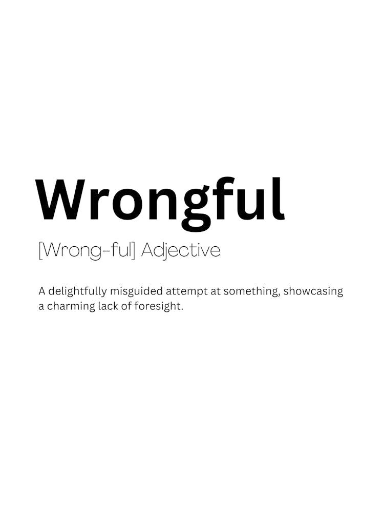Wrongful Definition Meaning