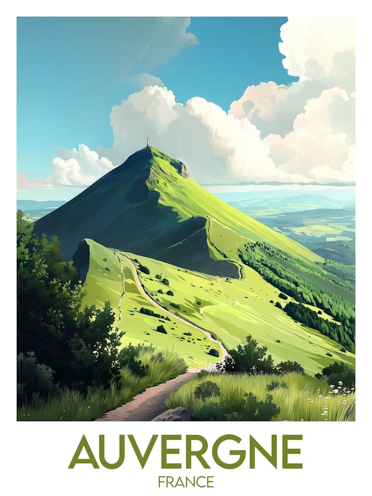 Affiche de voyage Auvergne 1