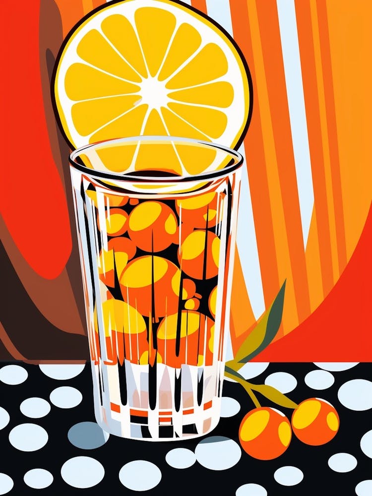 Pop Art Style Dotty Cocktails 1