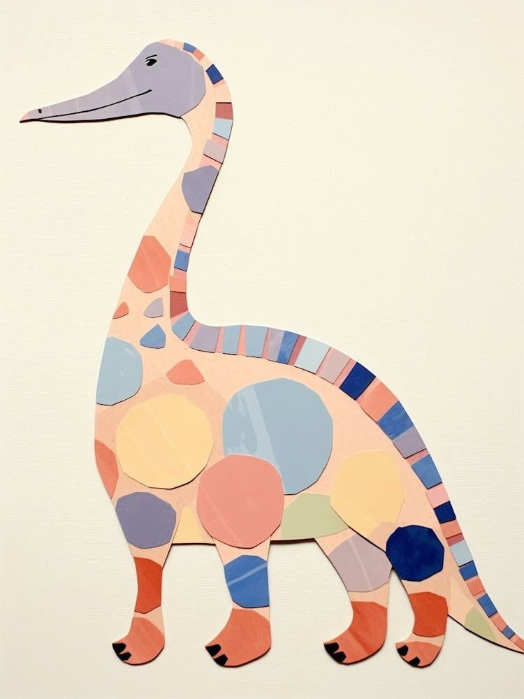 Nursery Dinosaur Art Nigersaurus 1