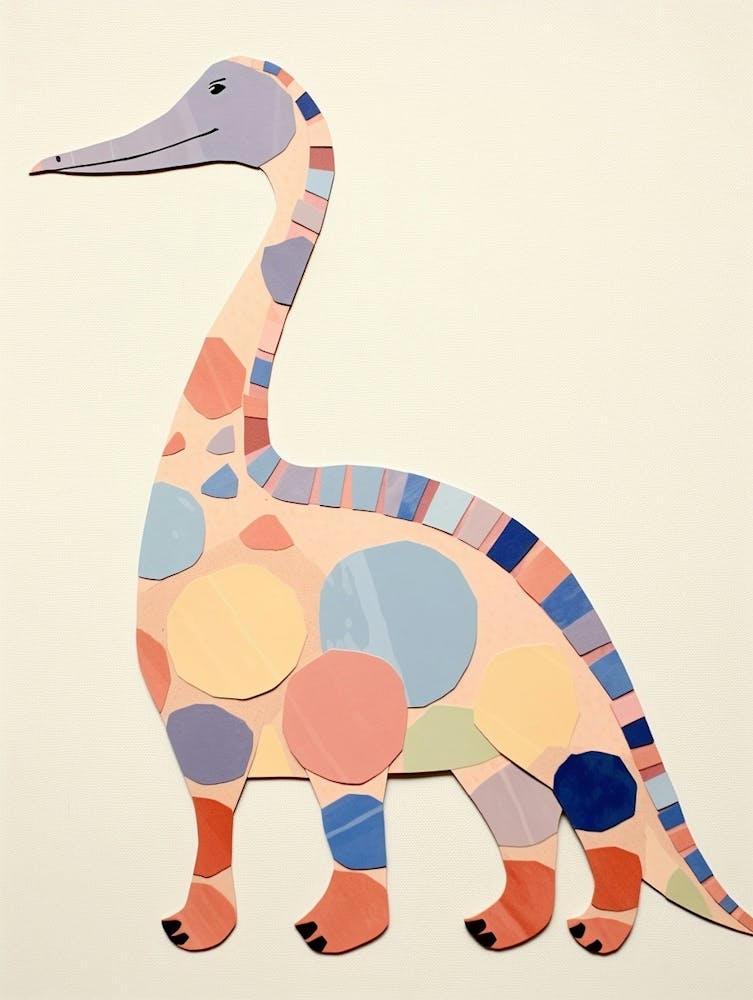 Nursery Dinosaur Art Nigersaurus 1