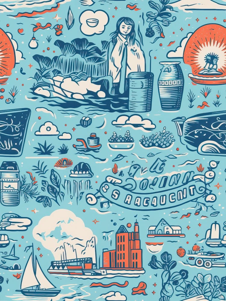 San Diego, California, Inspired Travel Pattern 3