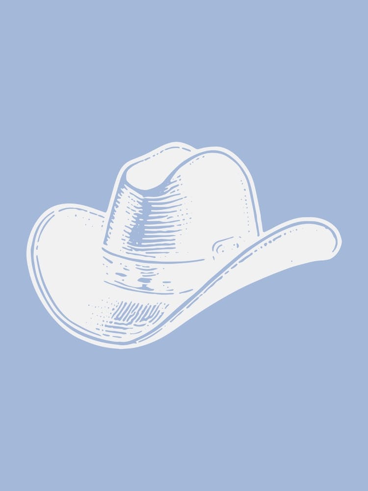 Blue Cowboy Hat