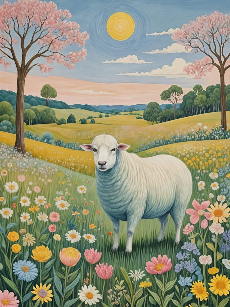 Sheep In The Meadow