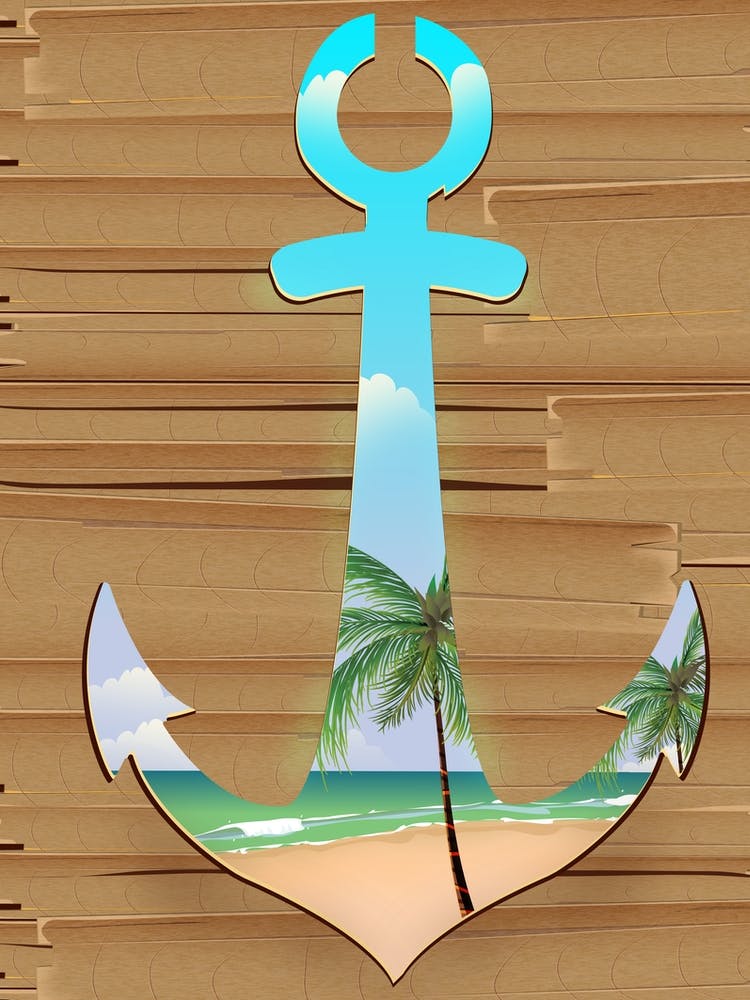 Anchor On The Beach