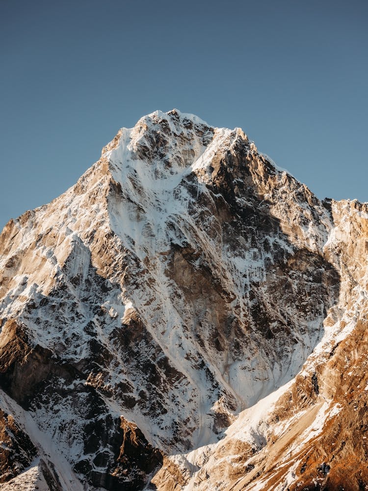 Nepal Morning light in the Himalaya mountains