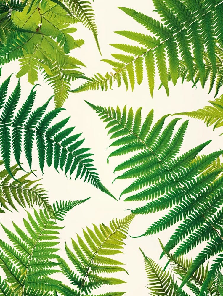 Pattern Poster Pteris Fern 3