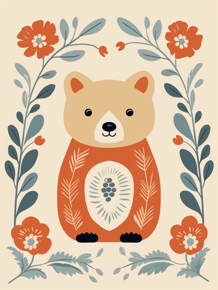 Baby Animal Illustration  Bear 8
