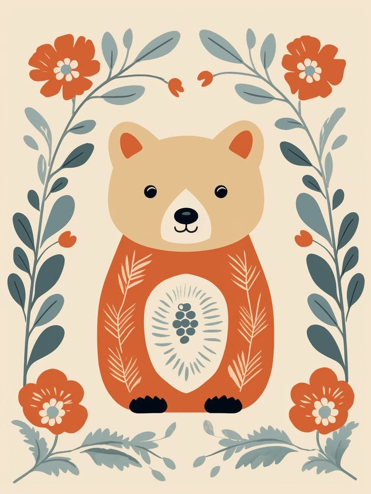 Baby Animal Illustration  Bear 8