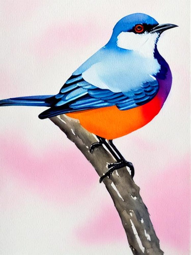 Mockingbird 2 Watercolour Bird