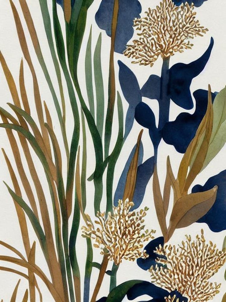 Acropora Acuminata Vintage Graphic Watercolour