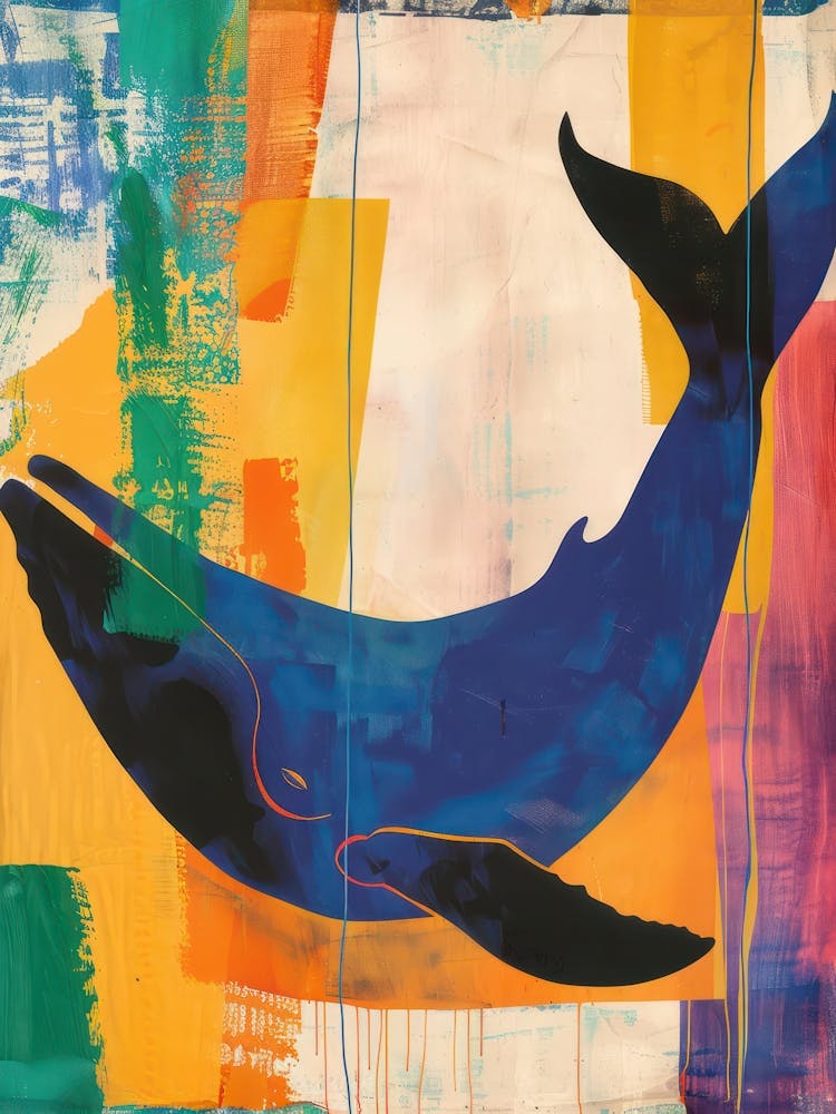 Whale 4 Cut Out Collage