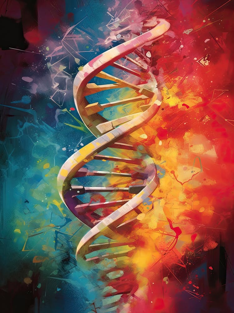 Dna Art Abstract Painting 1