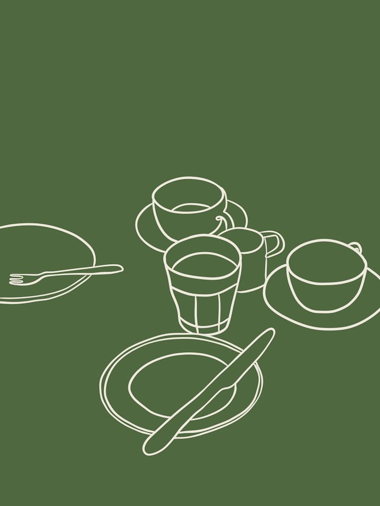 Dishes Print