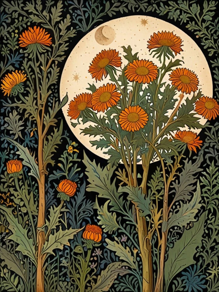 William Morris Moonlight In The Garden 19
