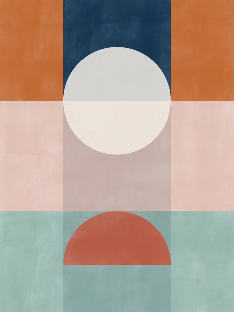 Geometric Terracotta Navy No.2