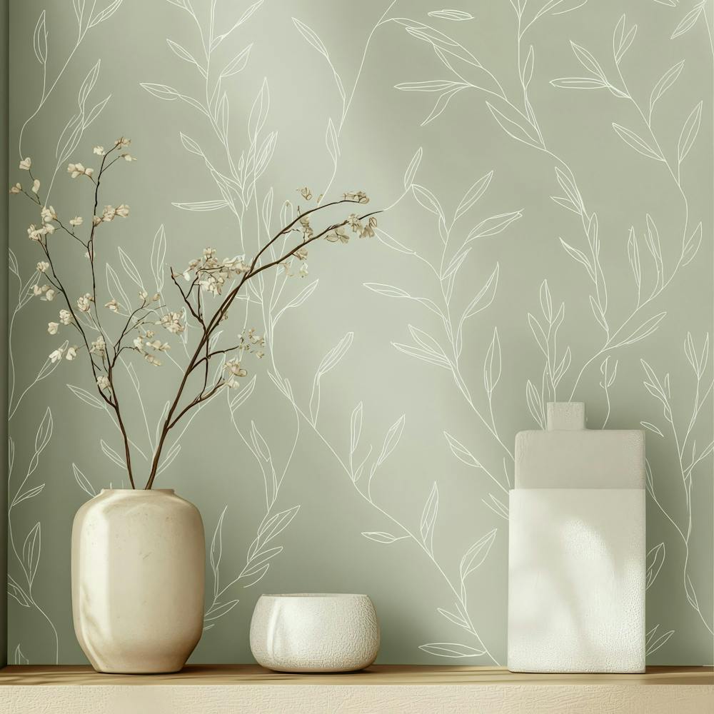 Sage Green Wallpaper