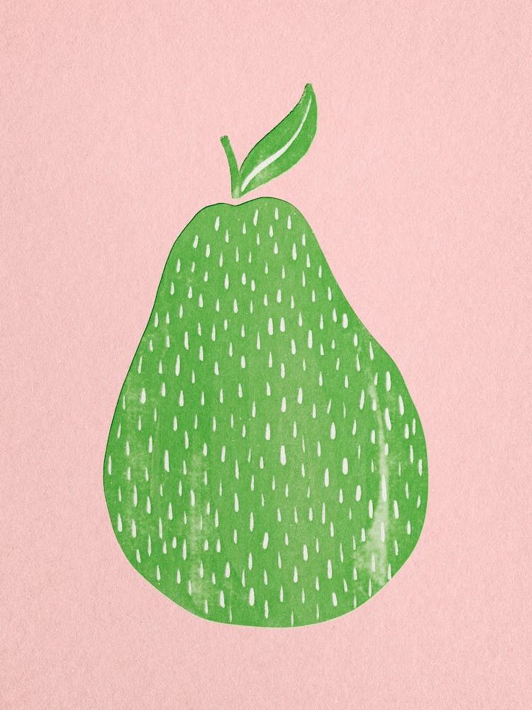 Pear Paper Cut