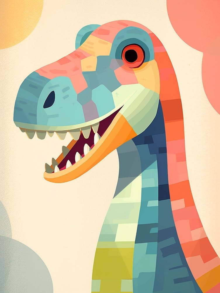 Colourful Dinosaur Baryonyx 3
