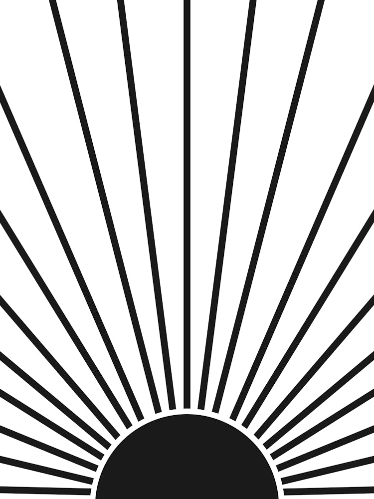 Sun Black And White